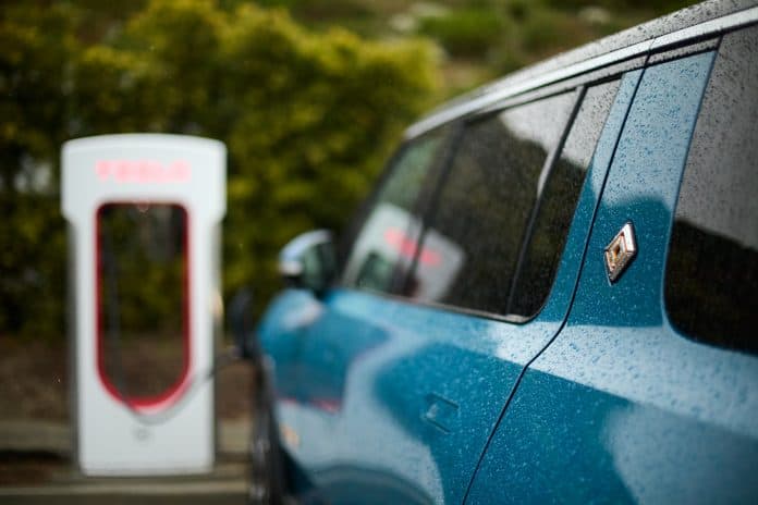 Rivian owners can access Tesla's Superchargers