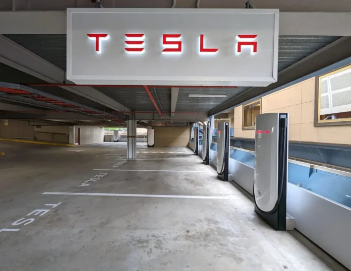 Tesla Supercharger V4 Cabinet